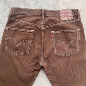 Vintage brown Levi’s 501’s (36x34)
